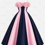 Elan dress p&b